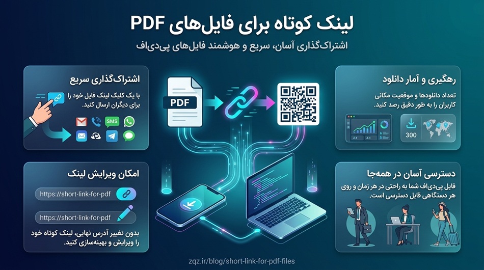 چطور برای فایل PDF لینک کوتاه بسازیم؟ راهنمای اشتراک فایل با لینک کوتاه